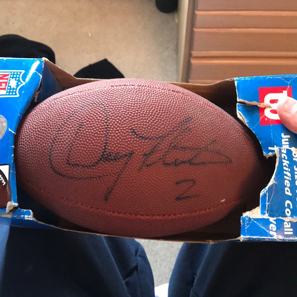 Doug flutist signed football